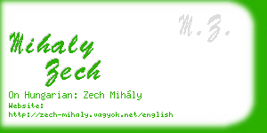 mihaly zech business card